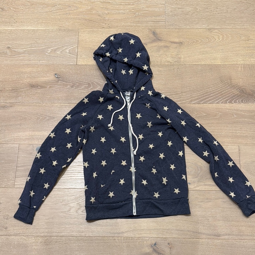 Star-Patterned Hoodie
